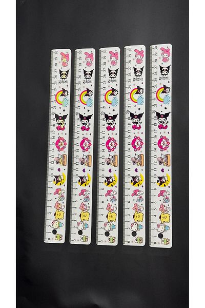 arduçlazer Kuromi Ruler 30 cm Size 10 Pieces
