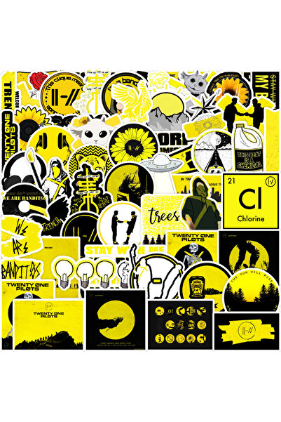 Choice ملصقات فرقة توينتي ون بايلوتس متعددة الألوان (50 قطعة) - ملصقات يمكنك ...