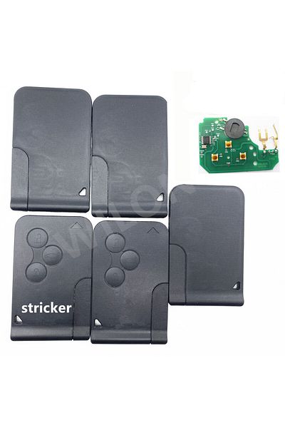 Choice 3PCS with logo 1/5/10pcs 3 Buttons 433Mhz ID46 PCF7947 Chip half Smart Remote car Key For Renault Me