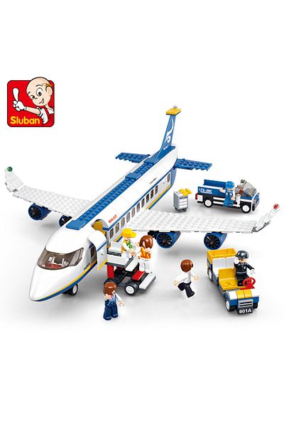 Choice Sluban Block Aircraft Air Bus 0367 International Airport 0370 Air Ambulance 0371 cargo aircraft