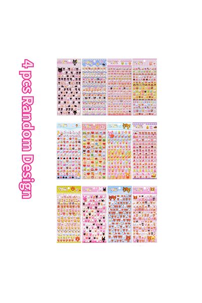 Choice 4 Pcs Random Design 4 Pcs/8 Pcs Random Kawaii Lovely Small Animal Foam 3d Decorative Stationery Stic