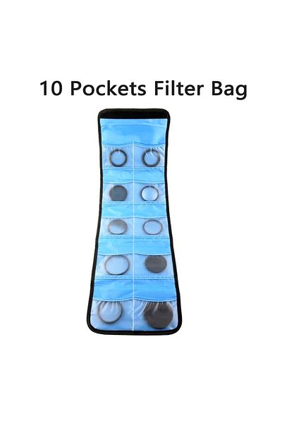 EASONSTARRY 10 Slot Rf09 Foldable Camera Accessories Lens Filter Bag Case 1/3/4/6/10 Pockect Filter Lens Wallet