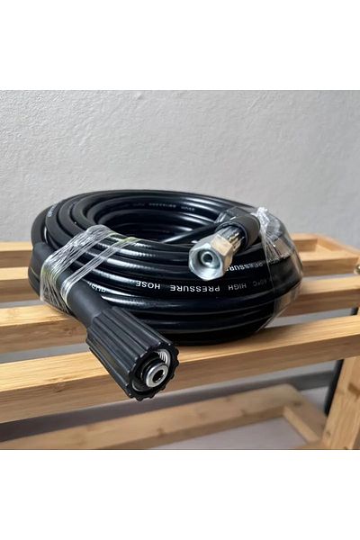 Choice 15m High Pressure Washer Hose With Steel Wire Braid, 314.96/560.55 Inch Quick Connect And Release Wa