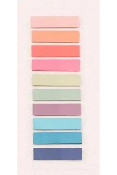 Choice D 200 Sheets Morandi Transparent Fluorescent Index Tabs Pet Arrow Flags Sticky Note For Page Marker.