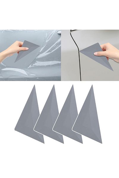Choice 4Pcs Window Tint Squeegees Triangle Corner Squeegee Plastic Card Scraper for Car Wrapping Window ...