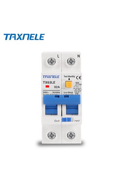 TAXNELE 16a 230v 2p Residual Current Circuit Breaker Mcb 30ma Overload Short Current Leakage Protection Prot