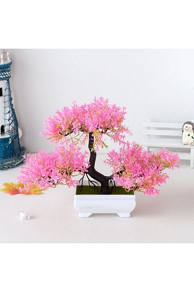 Choice B18 Artificial Plants Bonsai Small Tree Pot Fake Plant Flowers Potted Ornaments For Home Wedding Fes