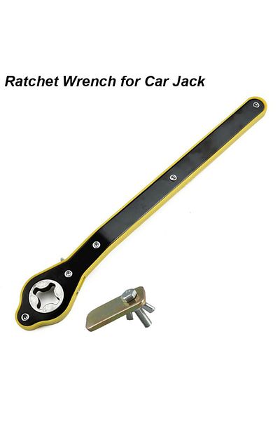 atooltour Car Jack Wrench Car Jack Wrench Ratchet Handle Auto Tire Wheel Lug Hand Tool Lift Spanner Key Tyre R
