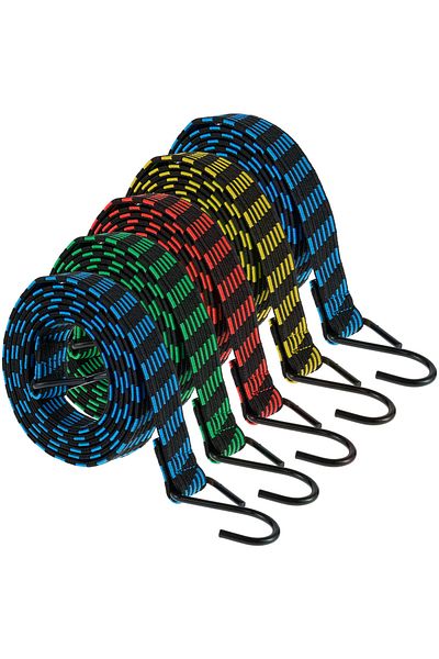 Choice 5pcs 5pc Elastic Bungees Cords With Hook Heavy Duty Luggage Bungee Strap Anti Slip Flat Elasticity R