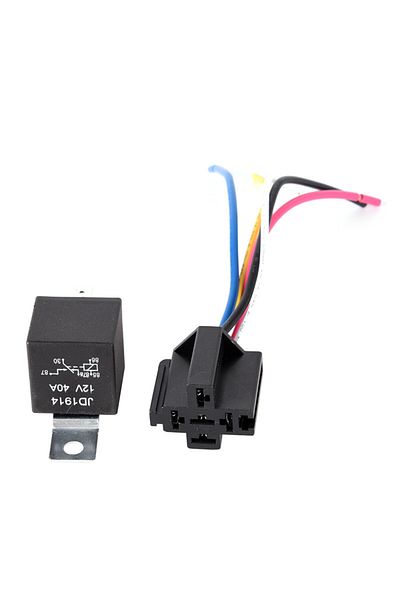 Choice Waterproof Automotive Relay 12v 5pin 40a Car Relay With Black Red Copper Terminal Auto Relay With...