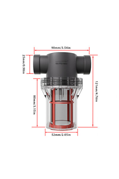 Choice F 0.75inch 200 mesh 3/4inch internal thread filter, 20 water pipes, 30...
