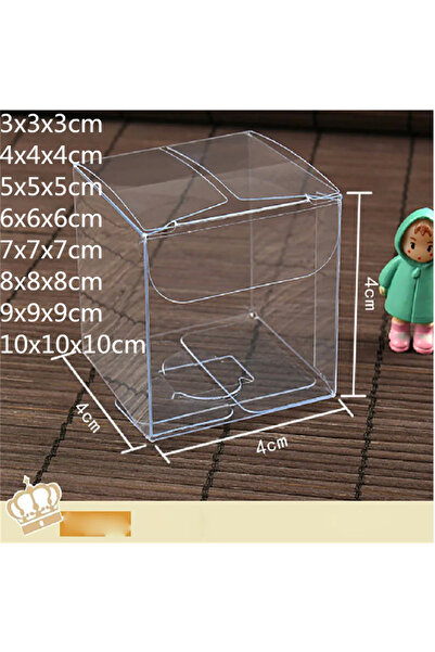Choice1 10box 10x10x10cm 10pcs Wholesale NewClear PVC Box Packing Wedding/Christmas Favor Chocolate Candy Ap