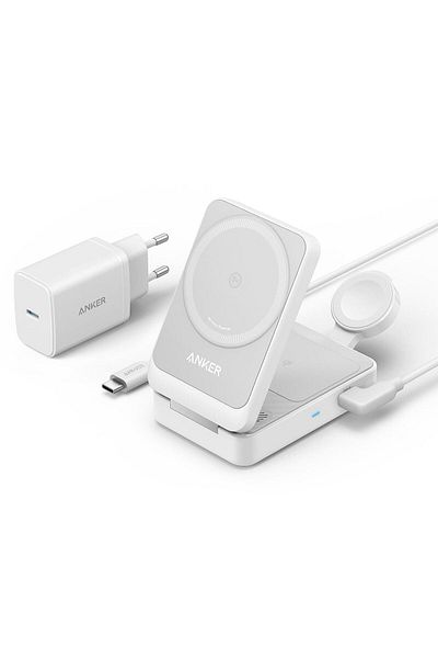 Anker Set încărcător fără fir MagGo 15W alb - B2557
