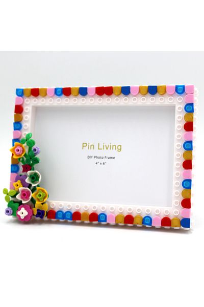 Choice 7 Inch Bjm38 Pinliving 1pc Flower Graden Photo Frame,simple Color Block Diy Picture Frame For Home D