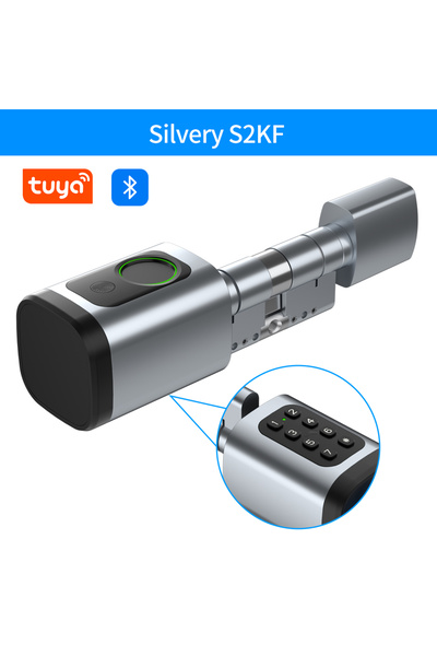 Choice1 أسطوانة إلكترونية رقمية ذكية من نوع Tuya، طراز 30 و30 S2KF-slivery، م...