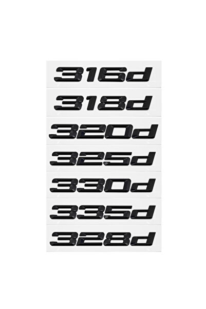Choice 320d شعار أسود لامع ثلاثي الأبعاد ABS أسود 316d 318d 325d 328d 330d 32...