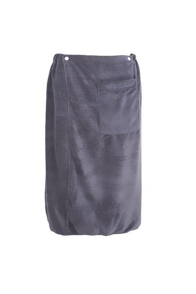 Choice 69x144cm Grey New Fashion Man Towel Wearable Polyester Fibre Bath Towel With Pocket Soft Swimming Be