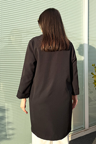 ModaPlaza Γυναικείο μακρύ μπουφάν μεγάλου μεγέθους 2335