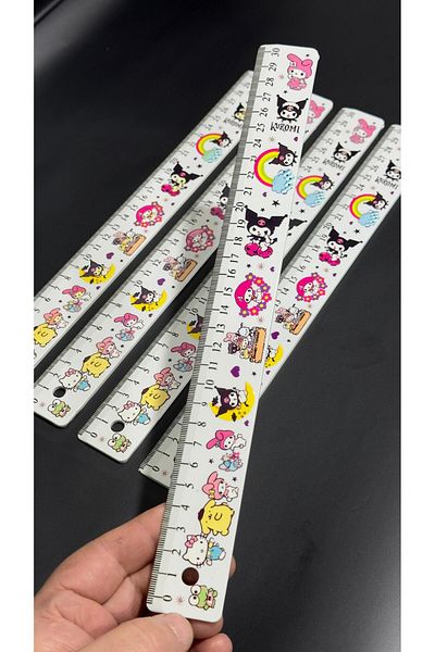 arduçlazer Kuromi Ruler 30 cm Size 10 Pieces
