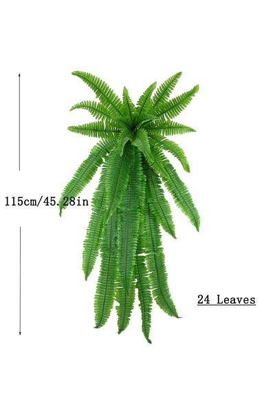 Choice L 73-115cm Wall Hanging Plants Artificial Persian Leaf Vine Fake Fern Leaves Silk Plant Green Wall .