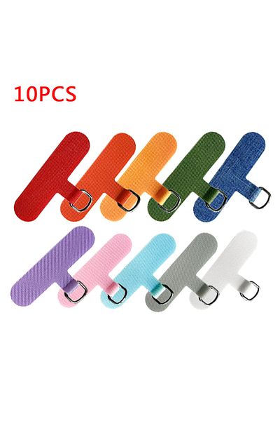 Choice 10pcs Random Color 10pcs Universal Mobile Phone Lanyard Strap Gasket Anti-lost Tpu Nylon Detachable