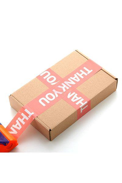 Choice Pink White Gift Packing Tape Thank You Tape Sealing Tapes Sticker Decorative Gift Box Decor 4.5cm*10