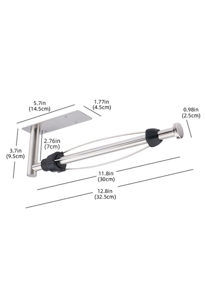 Choice حامل مناديل ورقية من الفولاذ المقاوم للصدأ فضي اللون، حامل ورق تواليت ...