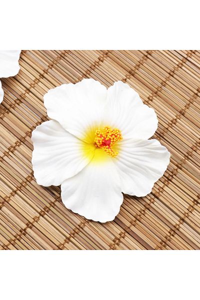 Choice White 10pcs Hibiscus Flowers Hawaii Party Summer Party Diy Decorations Artificial Flowers Hula Girl