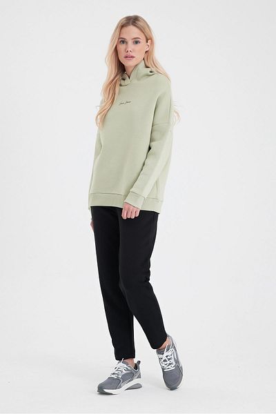 VENA Larissa Regular Fit Cotton Sweatpants - Black