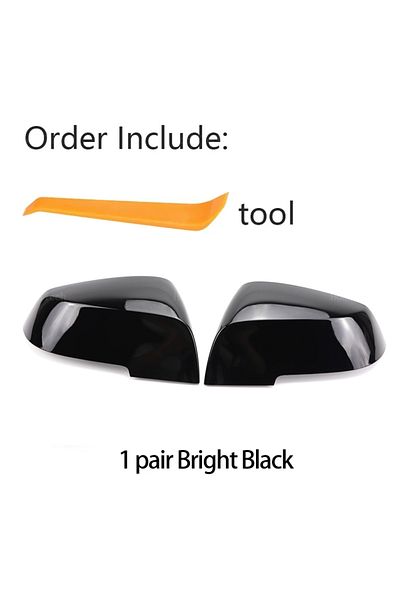Choice Black 2x Side Mirror Covers Styling Carbon Pattern Black For Bmw Series 1 2 3 4 X M 220i 328i 420i F