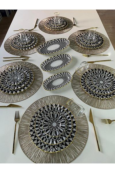 GÜRCÜGLASS طقم قهوة 27 قطعة