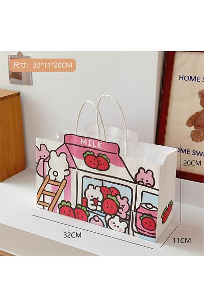 Choice Other Other D 2pcs 2 Pcs Cute Rabbit Cloud Shop Paper Bag Handbag Shopping Bag Packaging Bag Gift Ba