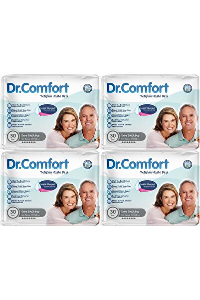 Dr.Comfort Extra Large Adult Diapers - Textile Surface XL with Waistband, 120...