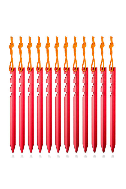 Choice خيمة حمراء من سبائك الألومنيوم مقاس 18 سم، 12 قطعة/مجموعة، ملحقات التخ...