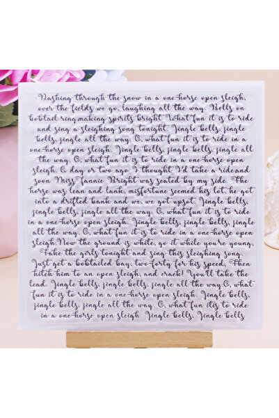 Choice ختم شفاف من Alinacutle على شكل جرس عيد الميلاد، خلفية سجل القصاصات، بط...