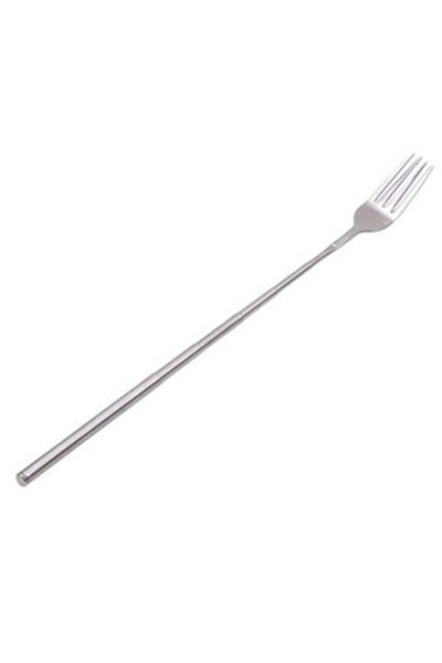 Choice As Picture 1pcs Silver Stainless Telescopic Extendable Fork Dinner Fruit Dessert Long Cutlery Forks