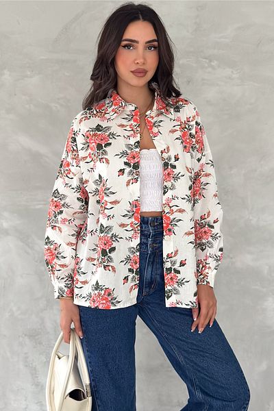 FEMELLE Cămașă de damă cu modele florale