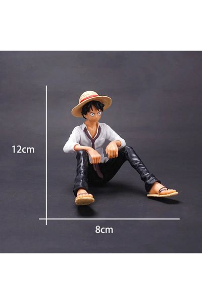 Choice No Box 12cm One Piece Anime Figure Luffy Sitting Position Action Figure Pvc Model Collection Statue