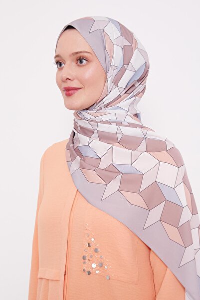 Levidor Stone Geometric Pattern Club Shawl