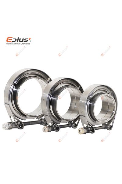 Choice 3 Inch 76mm Eplus Car 304 Stainless Steel V Band Clamp Turbo Exhaust Pipe Vband Clamp Male Female Fl