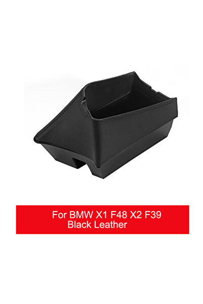 Choice صندوق تخزين داخلي أسود من جلد ، مناسب لمقاعد السيارات ذات المقود الأيس...