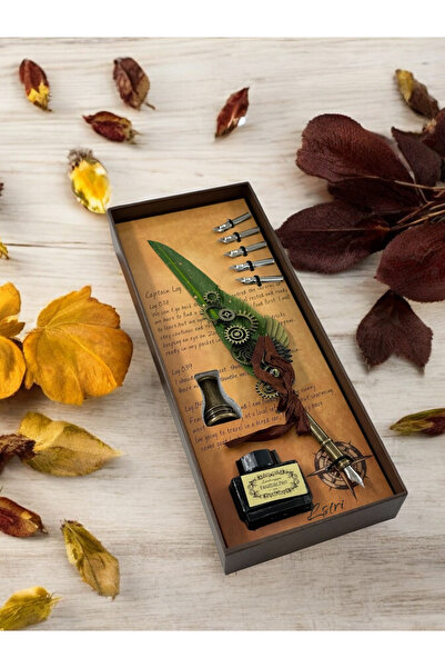 lstri Mürekkepli Hokka Zarif Tasarım Divit Kalem Set Sevgililer ve Öğretmenle...