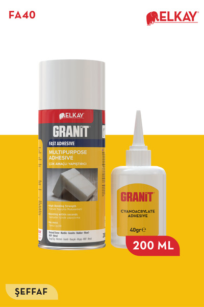 Elkay Granit Profesyonel Hızlı Yapıştırıcı 200 ml