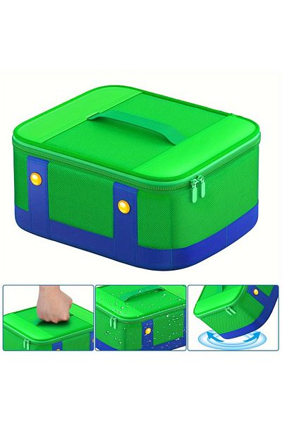 Choice Blue-green Switch Large Suitcase Portable Soft Shell Waterproof Protection For Nintendo Switch/lite/