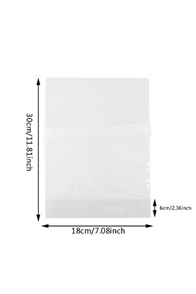 Choice كما في الصورة 100 قطعة-S 100 قطعة أكياس بلاستيكية شفافة حلوى مصاصة تغل...