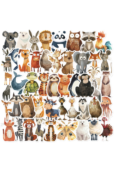 Choice 50 قطعة من ملصقات الحيوانات المائية الغريبة اللطيفة، ملصقات كرتونية DI...