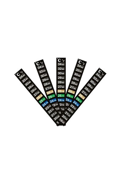 Choice S 5pcs 5pcs/10pcs Aquarium Fish Tank Strip Stick-on Discolor Thermometer Sticker Adhesive Sticky Dua