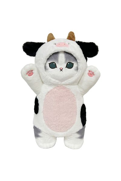 Choice 50cm Cow Original Mofusand Kawaii Cos Cat Plushies 30/50cm Cosplay Animals Dinosaur Cow Bear Cute Pl