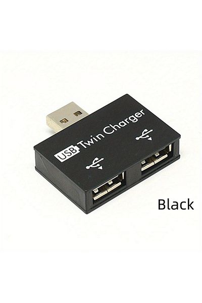 Maerknon Black Usb2.0 Splitter 1 Male To 2 Ports Female Usb Hub Adapter Converter For Huawei Xiaomi Macbook P