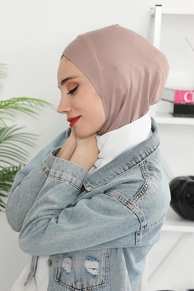 Aisha's Design Combed Cotton Bonnet with Cross Detail on the Front, Tb-4, Tb-4